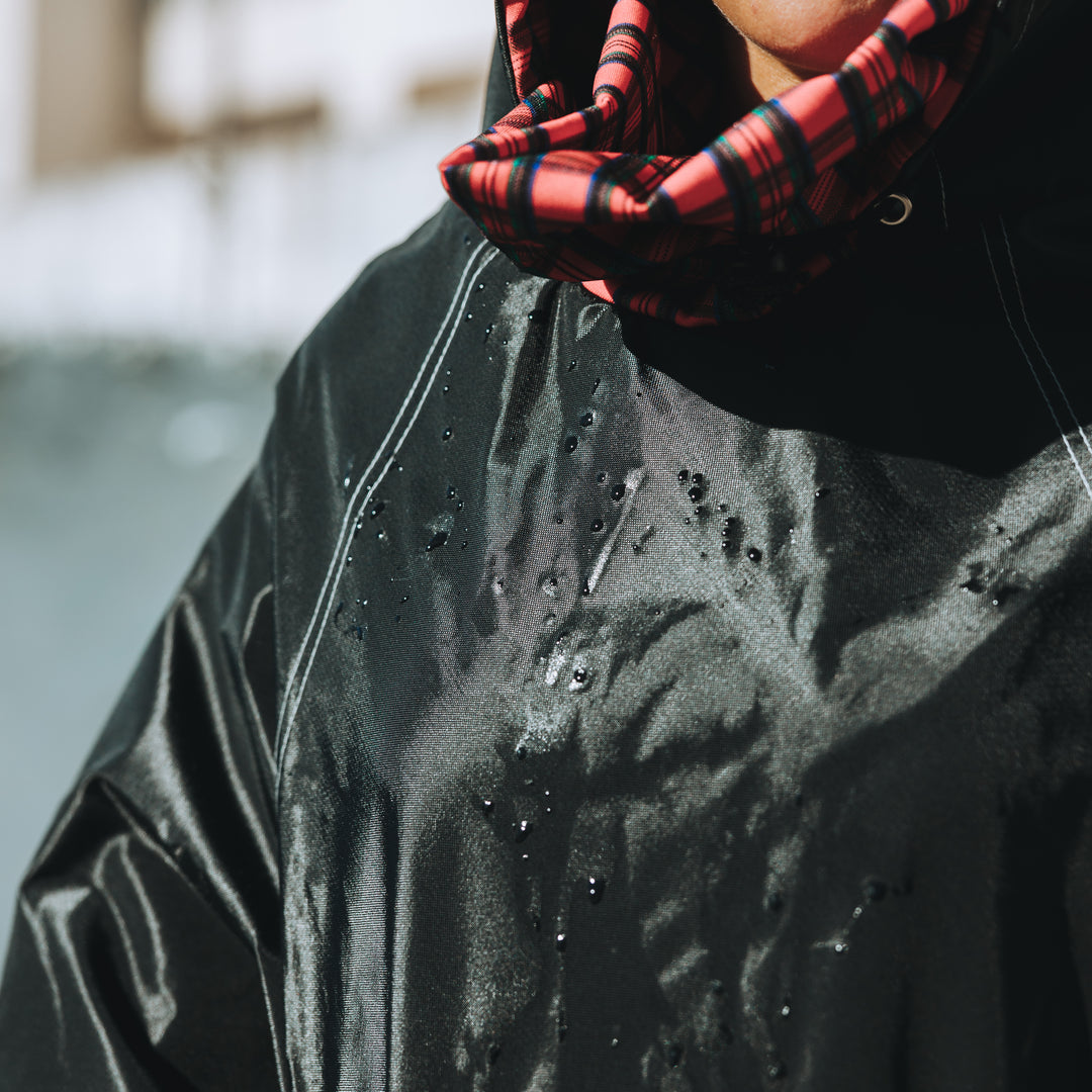 Raincoat turtle neck