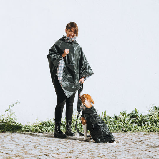 Raincoat turtle neck