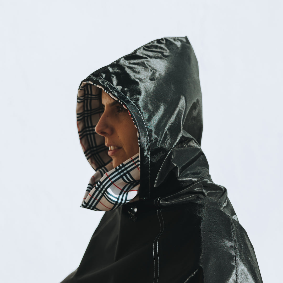 Raincoat turtle neck