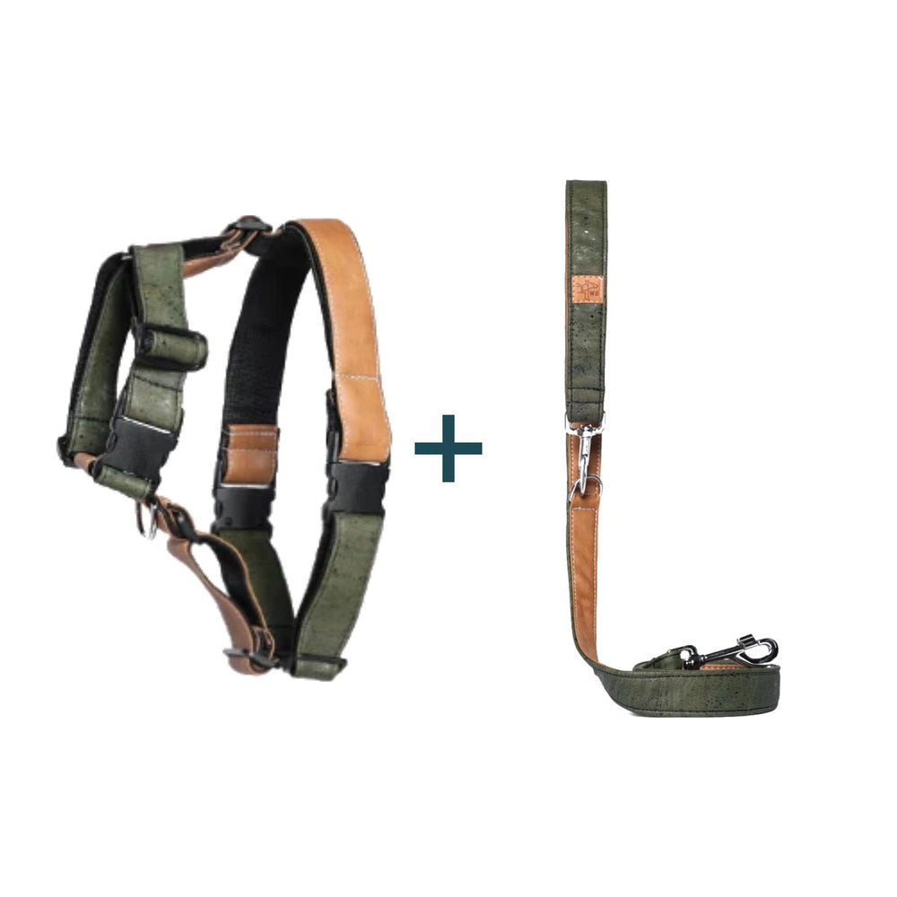 Pack Cork Arnês + Trela